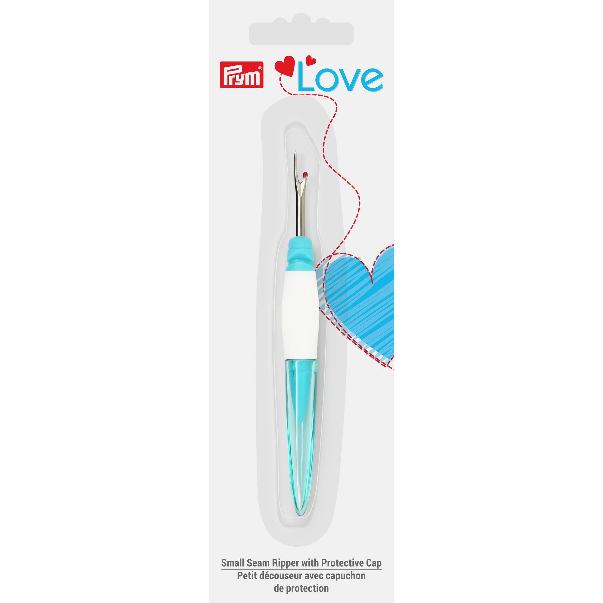 Prym® Love 5" Turquoise Seam Ripper with Protective Cap